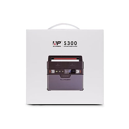 ALLPOWERS Portable Generator 288Wh Power Station Emergency Power Supply with DC/AC Inverter, PD Technology, Wireless Output, Charged by Solar Panel/Wall Outlet for Camping