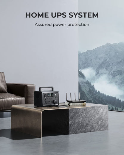 BLUETTI EB3A Portable Power Station, 268Wh LiFePO4 Power Station Battery Backup w/ 2 600W (1200W Surge) AC Outlets, Recharge from 0-80% in 30 Min., Solar Generator for Outdoor Camping