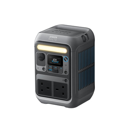 Anker SOLIX C300 Portable Power Station, Outdoor 288Wh LiFePO4 Battery, 300W (600W Surge) Solar Generator, 140W Two-Way Fast Charging, For Camping, Traveling, and Emergencies