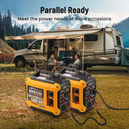 maXpeedingrods 2000W Portable Inverter Generator Petrol Silent, Digital Display, Compact and Lightweight for Camping, RV Travel,Home
